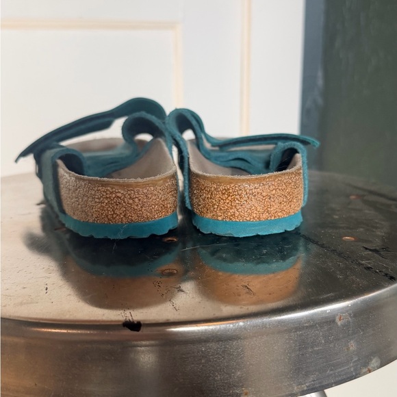 Birkenstock Kyoto Suede Strap Sandals - Teal - Picture 3 of 4